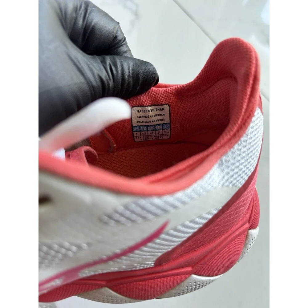 Mizuno Wave Enforce Tour AC Tennis Shoes Womens Size 9 White Coral Red Sneakers